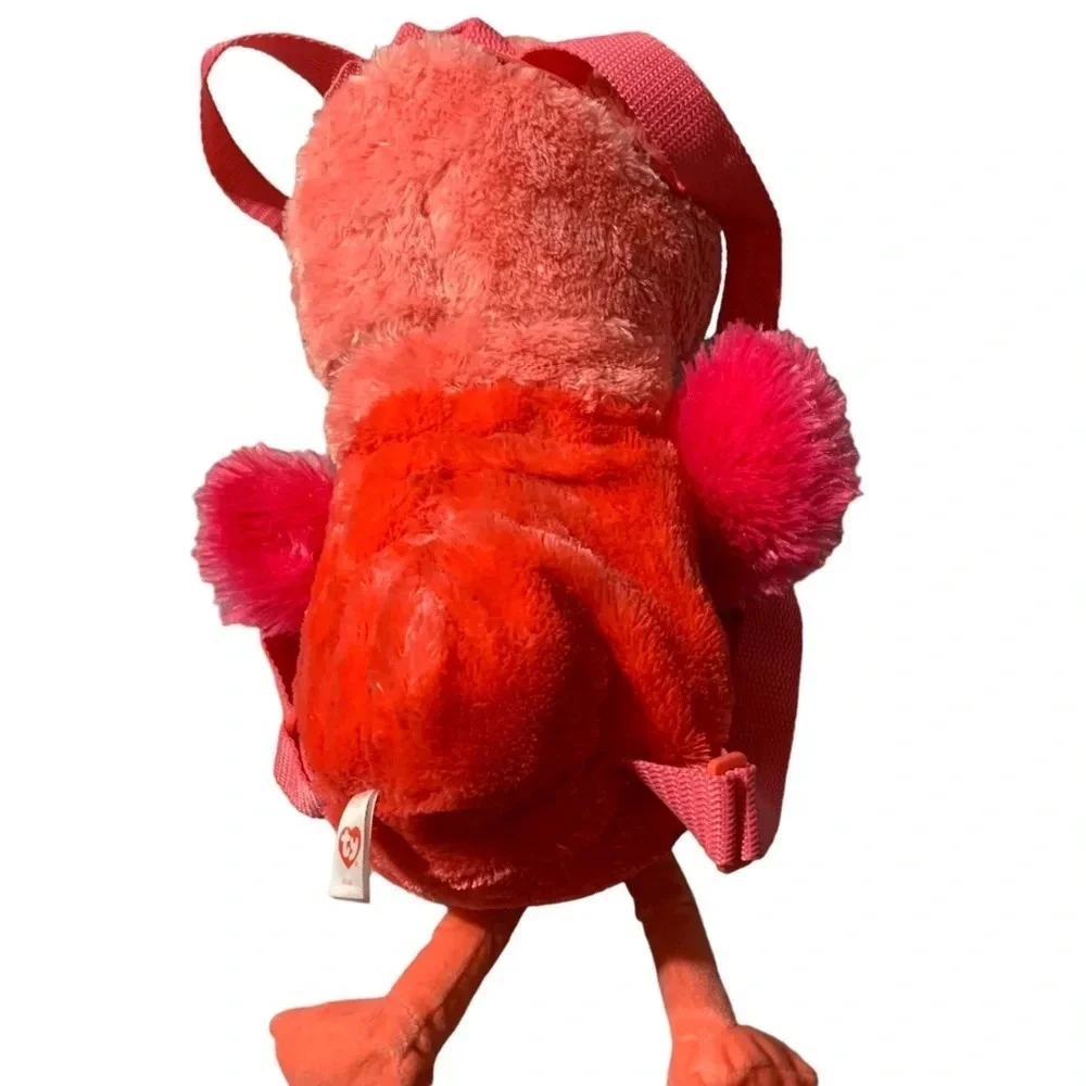 Ty Gear Stuffed Animals ZIPPER Backpack Gilda Flamingo 16